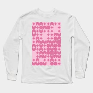 Valentines Day Geometric Pattern - Flowers #5 Long Sleeve T-Shirt